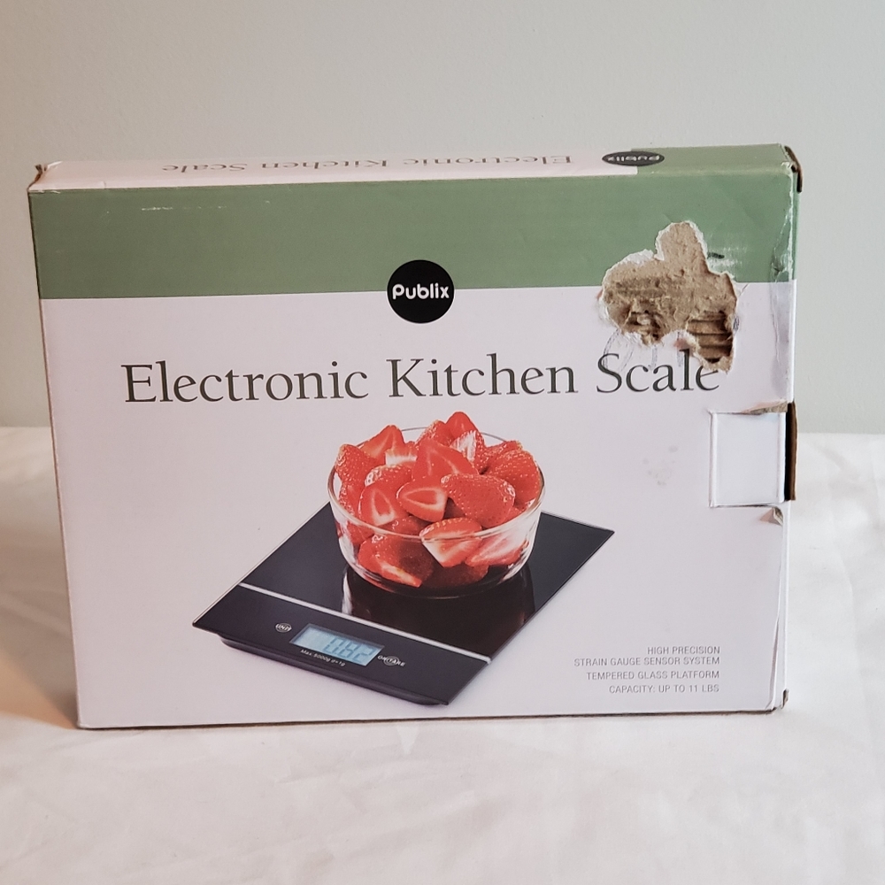 Electronic Black Kitchen Scale, New in Box.